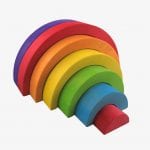 Bajo Rainbow Small – Colourfull Wooden Rainbow Toy