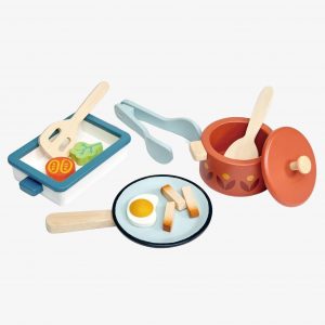 Tender Leaf Toys Pots and Pans Wooden Play set