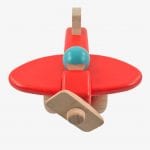 Bajo Small Plane – Wooden Plane Toy in Red
