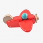 Bajo Small Plane – Wooden Plane Toy in Red