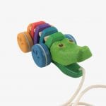 Plan Toys Rainbow Alligator – Wooden Pull Along Toy