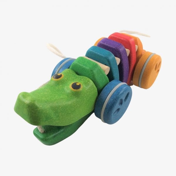 plan toys rainbow alligator