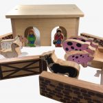 Lanka Kade Pig and Sheep Barn – 18 Colourful Wooden Pieces